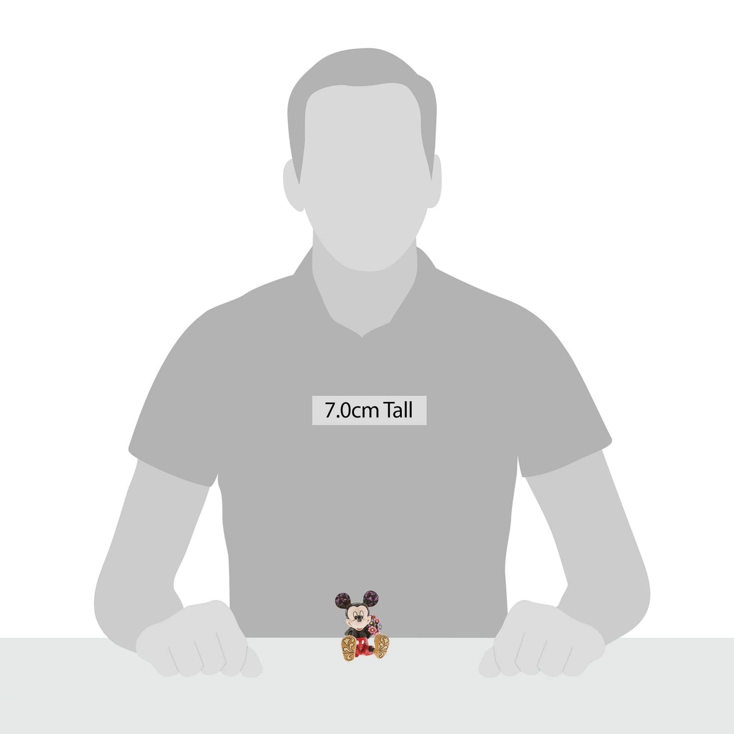 Disney Traditions by Jim Shore Mini Mickey Mouse Personality Pose Stone Resin Figurine, 2.75”