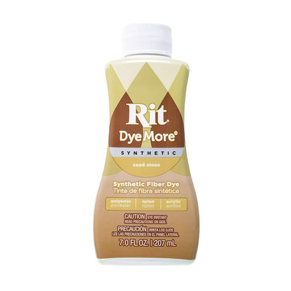 Rit DyeMore Single Bottle 7 Oz. Synthetic Liquid Fiber Dye for Clothing, Décor, and Crafts – Sand Stone