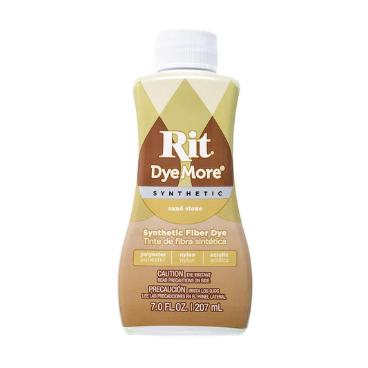 Rit DyeMore Single Bottle 7 Oz. Synthetic Liquid Fiber Dye for Clothing, Décor, and Crafts – Sand Stone