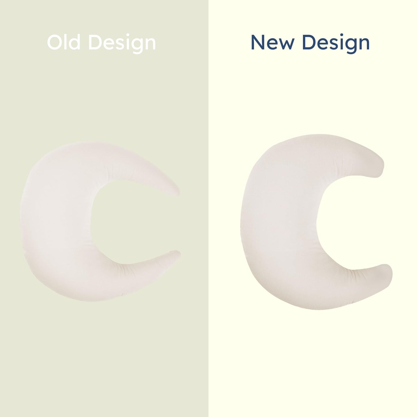 snuggle me Organic Nursing Pillow (New 2025 Design) | Bottle & Breastfeeding Pillow with Organic Cotton Cover & Fiberfill, Machine Washable Feeding Pillow, Newborn Essentials Must Haves (Natural) - v2