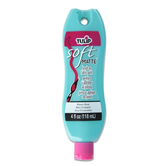Tulip Soft Fabric Paint, 4 oz, Matte Blazin Blue (33950)