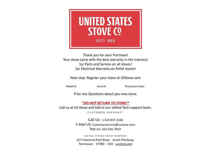 US Stove BSK1000 Barrel Camp Stove Kit, Medium, Black