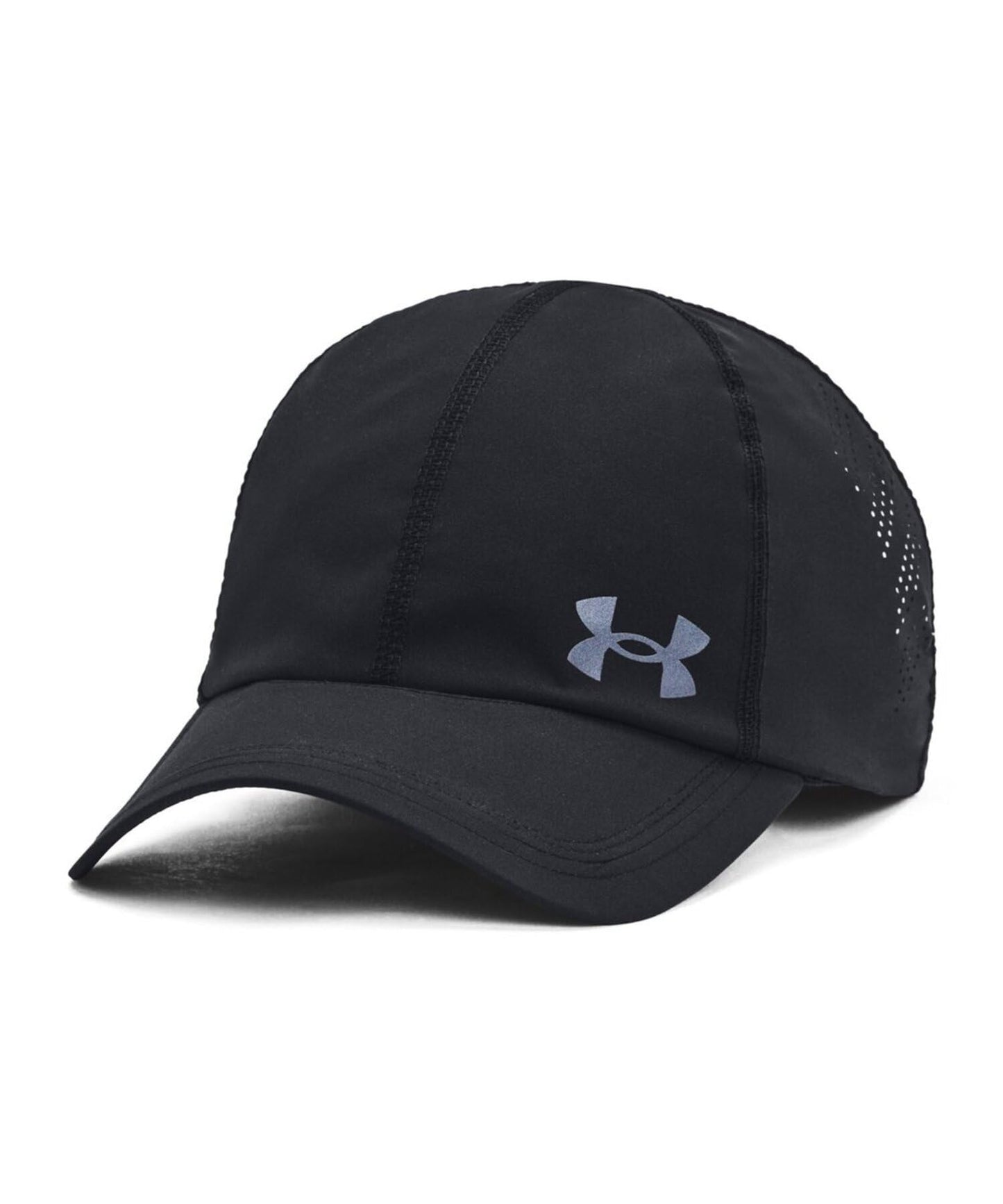 Under Armour Men's Iso-Chill Launch Run Adjustable Hat, (001) Black/Black/Reflective, One Size Fits Most