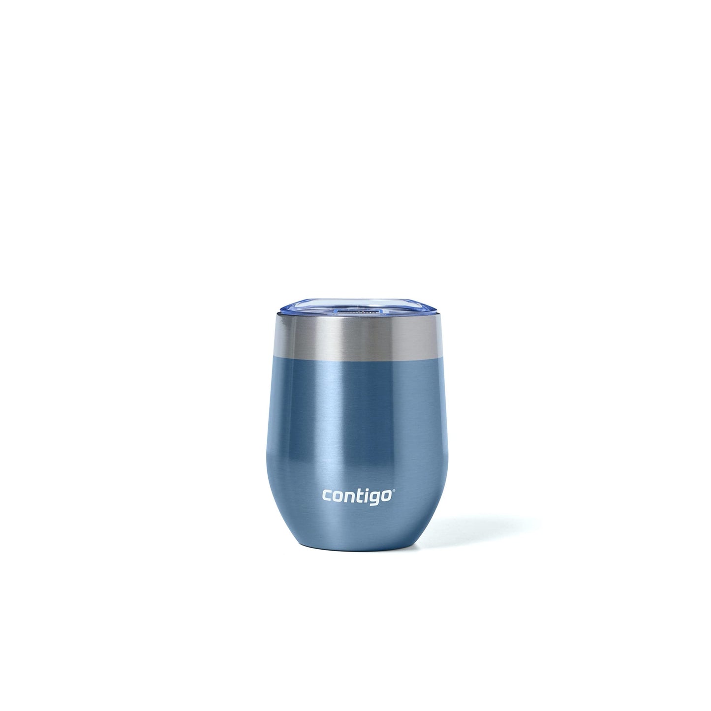 Contigo River North Stainless Steel Wine Tumbler with Splash-Proof Lid, 12oz., 2 Pack, Dark Ice & Stainless Steel