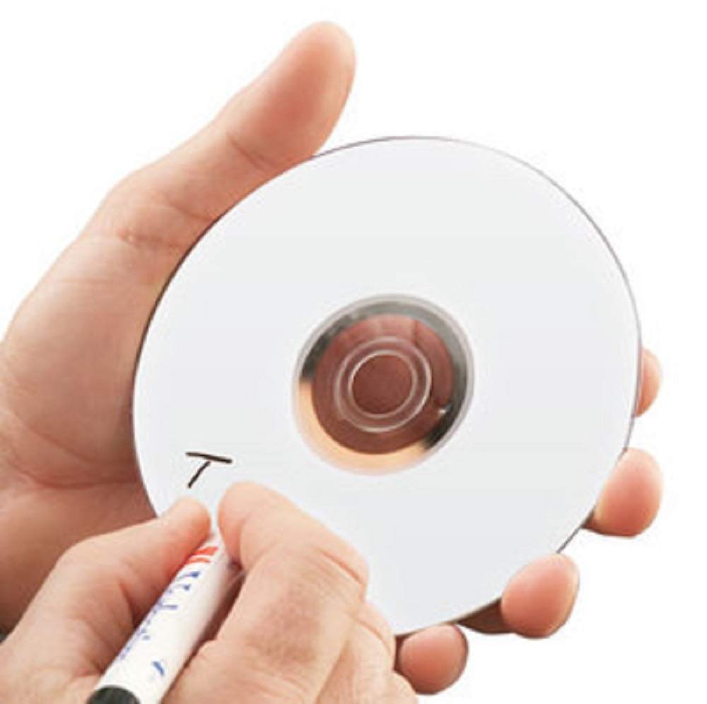 Verbatim CD-R Blank Discs 700MB 80 Minutes 52x Recordable Disc for Data and Music with Blank White Surface - 100 Pack Spindle