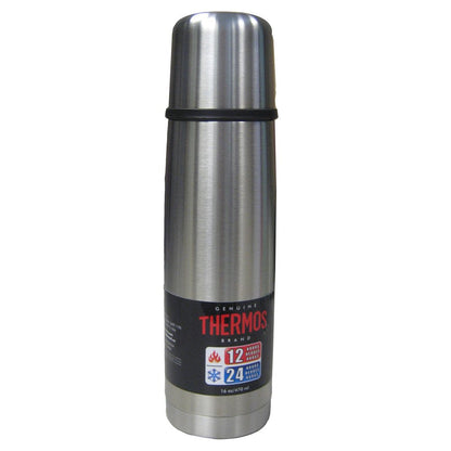 Thermos Vacuum Insulated 16 Ounce Compact Stainless Steel Beverage Bottle