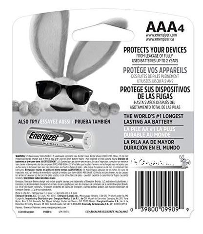 Energizer MAX AAA Batteries (4 Pack), Triple A Alkaline Batteries