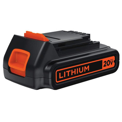 BLACK+DECKER 20V MAX Battery, 1.5Ah Lithium Ion Battery, Extended Runtime, Compatible with Tools, Outdoor Equipment and 20V Vacuums (LBXR20)