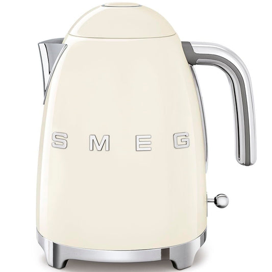SMEG 50's Retro Style 7 Cup Electric Water Kettle with Automatic Shutoff, Removable Base, and Water Indicator, KLF03CRUS, Cream