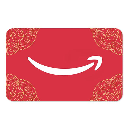 Amazon eGift Card - Red Rosettes | New Years, Christmas, Thank You, Congrats