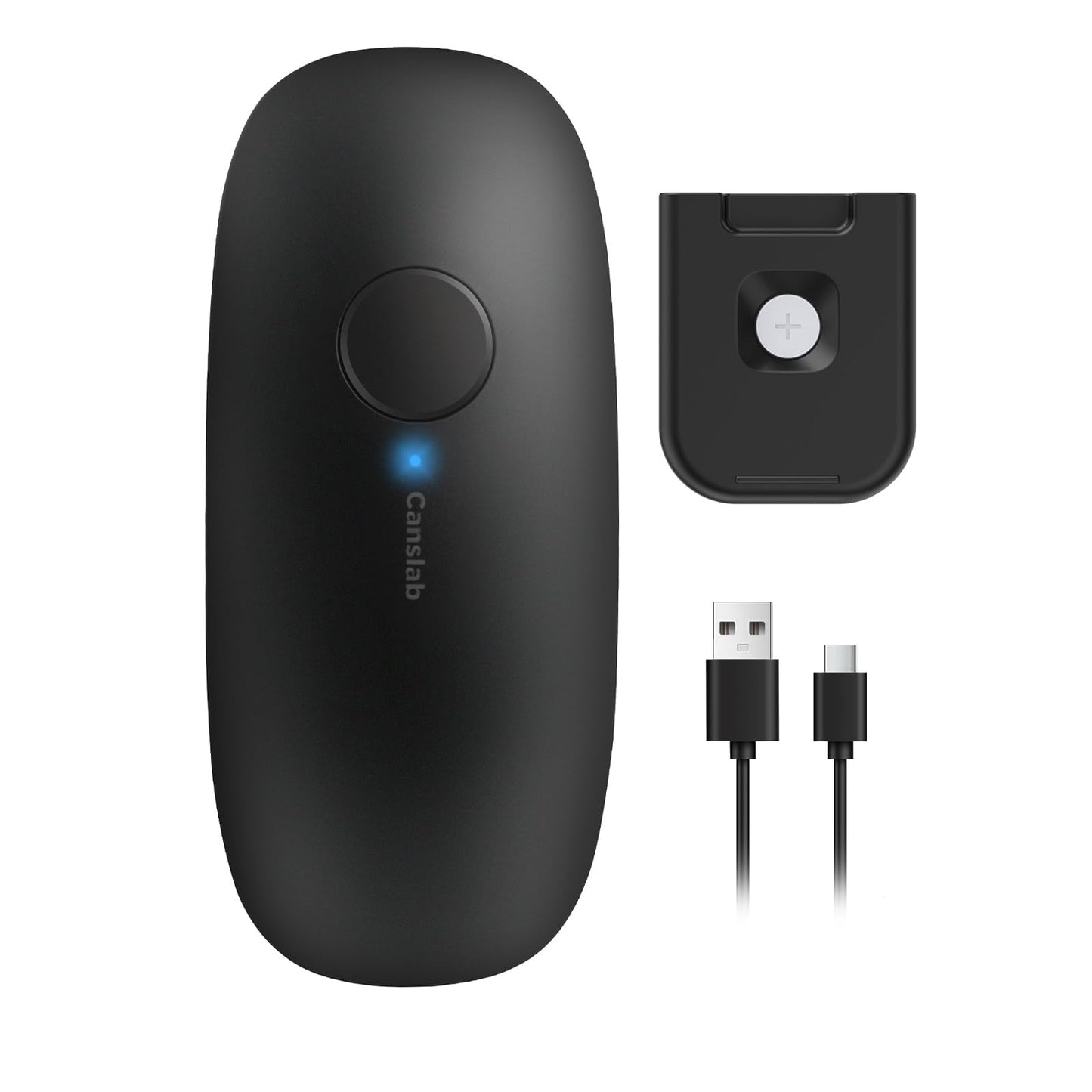 Canslab Rechargeable Electric Can Openers for Kitchen for Seniors with Arthritis- USB Battery Automatic Can Opener for Any Size Can - Smooth Edge, Handsfree, Portable Small One Touch Opener