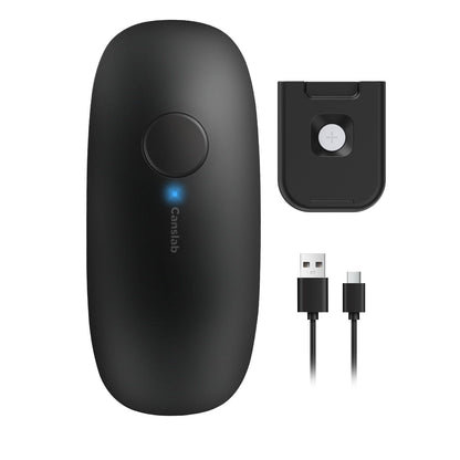 Canslab Rechargeable Electric Can Openers for Kitchen for Seniors with Arthritis- USB Battery Automatic Can Opener for Any Size Can - Smooth Edge, Handsfree, Portable Small One Touch Opener