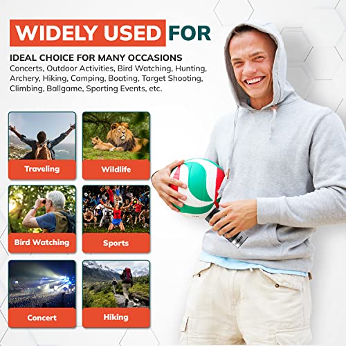 Roxant Mini Monocular Telescope - High Definition Ultra Light Pocket Telescopes - Includes Compact Monoculars, Neck Strap & Cleaning Cloth, Monoculars for Adults, High Powered Handheld Telescope