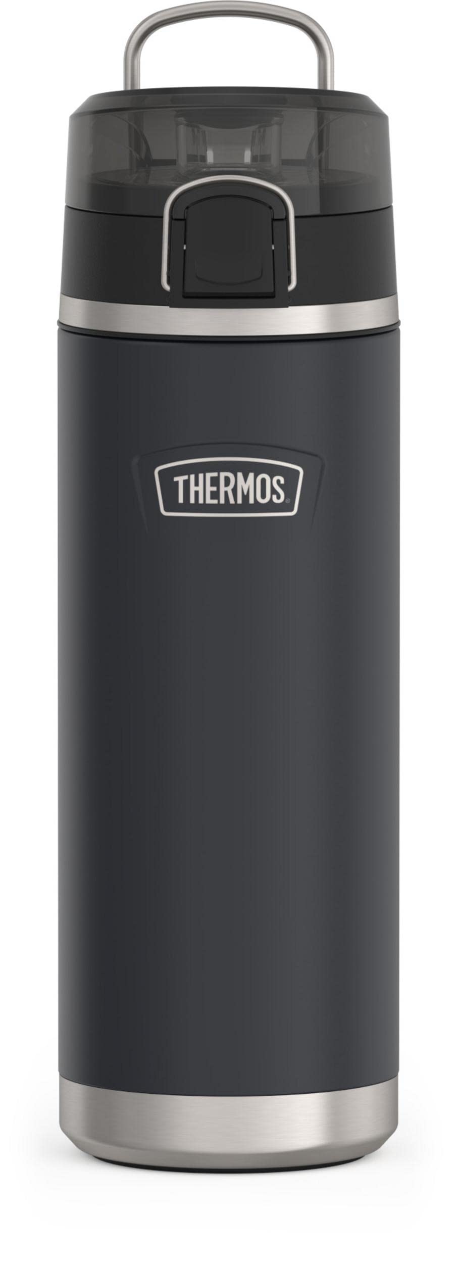 THERMOS ICON SERIES Stainless Steel Water Bottle with Spout - 24 Ounce, Granite - Vacuum Insulated Water Bottle with Lid