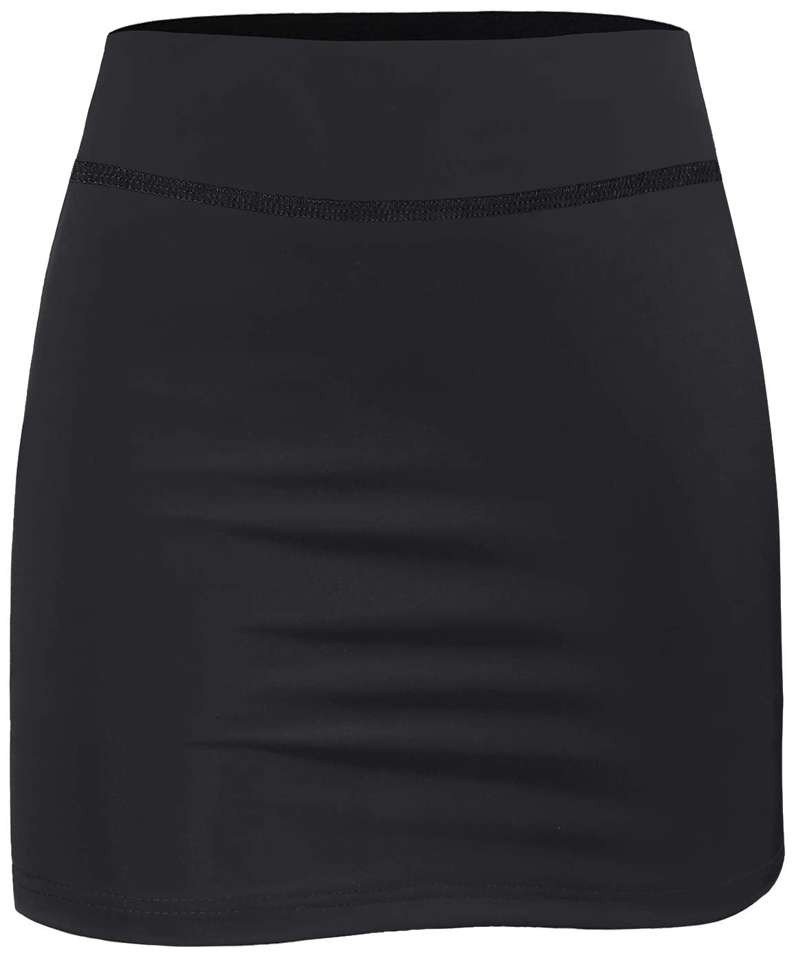 BLEVONH Womens Summer Tennis Skirts with Shorts Underneath, Pickleball, Athletic, Workout and Golf Skorts with Pockets Black Large