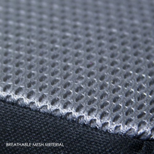 Yupbizauto Breathable Ergonomic Wedge Car Seat Cushion & Office Chair Support Comfortable Pressure-Relief Pad for Back & Tailbone Pain Ideal for Long Sitting, Posture Corrector Mesh Grey Firm