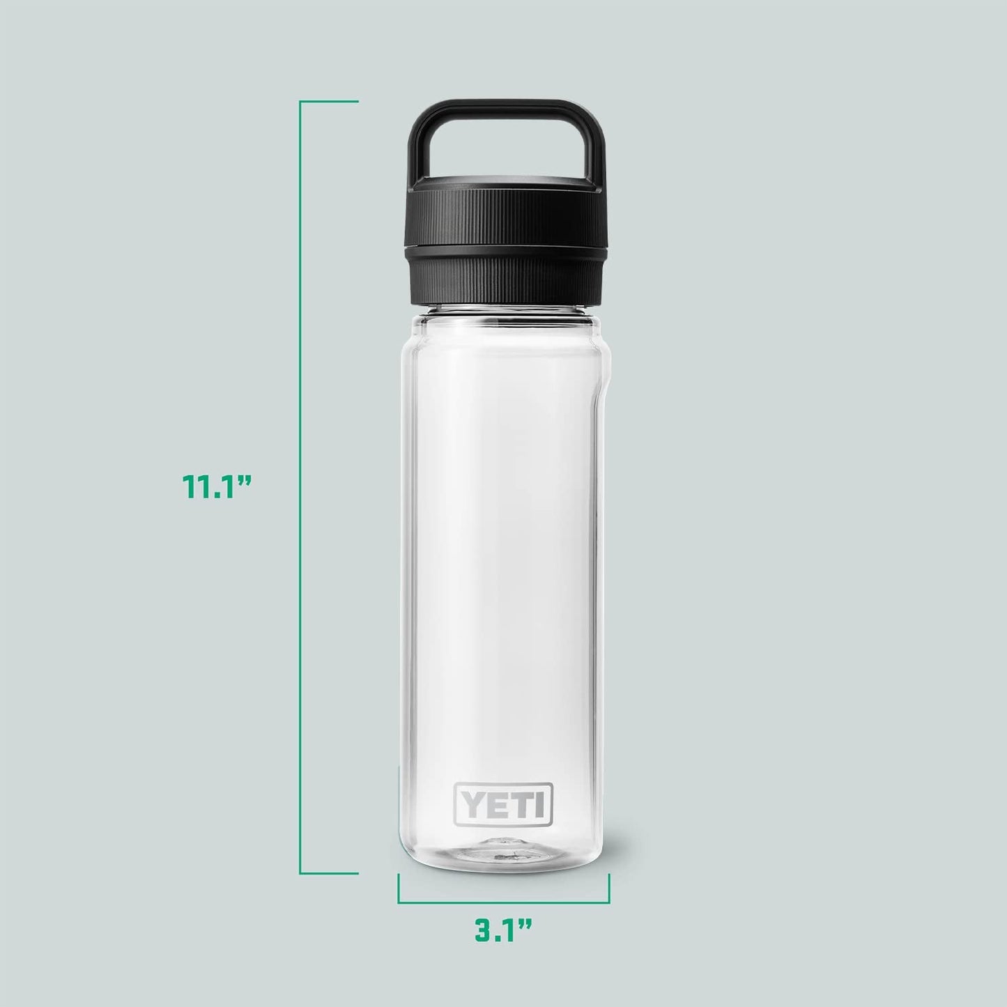 YETI Yonder 750 ml/25 oz Water Bottle with Leakproof Yonder Chug Cap, Clear