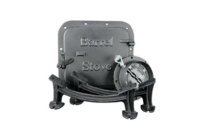 US Stove BSK1000 Barrel Camp Stove Kit, Medium, Black