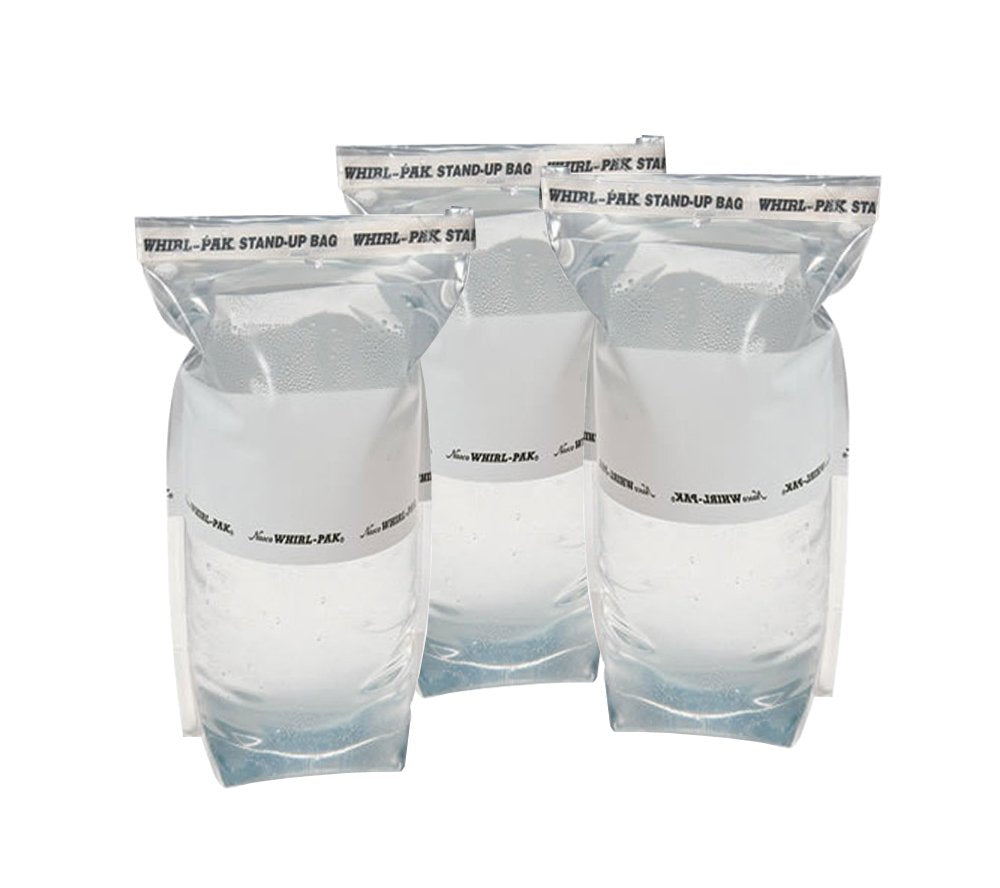 Survival Water Bags - Outdoors and Camping 1 Liter Stand Up Emergency Water Bag (Pack of 3)
