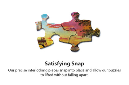 Springbok Puzzles - Paris Sunset - 1000 Piece Jigsaw Puzzle - Large 30 Inches by 24 Inches Puzzle - Made in USA - Unique Cut Interlocking Pieces