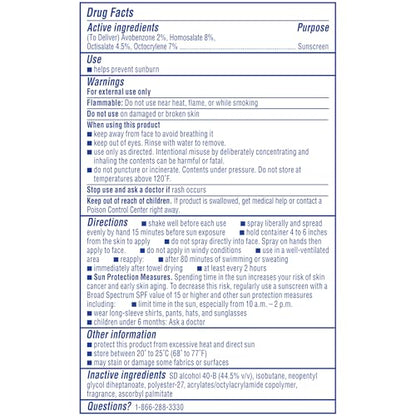 Coppertone Sport Sunscreen Spray SPF 30, Water Resistant Spray Sunscreen Pack, 5.5 Oz, Pack of 2 (Packaging May Vary)