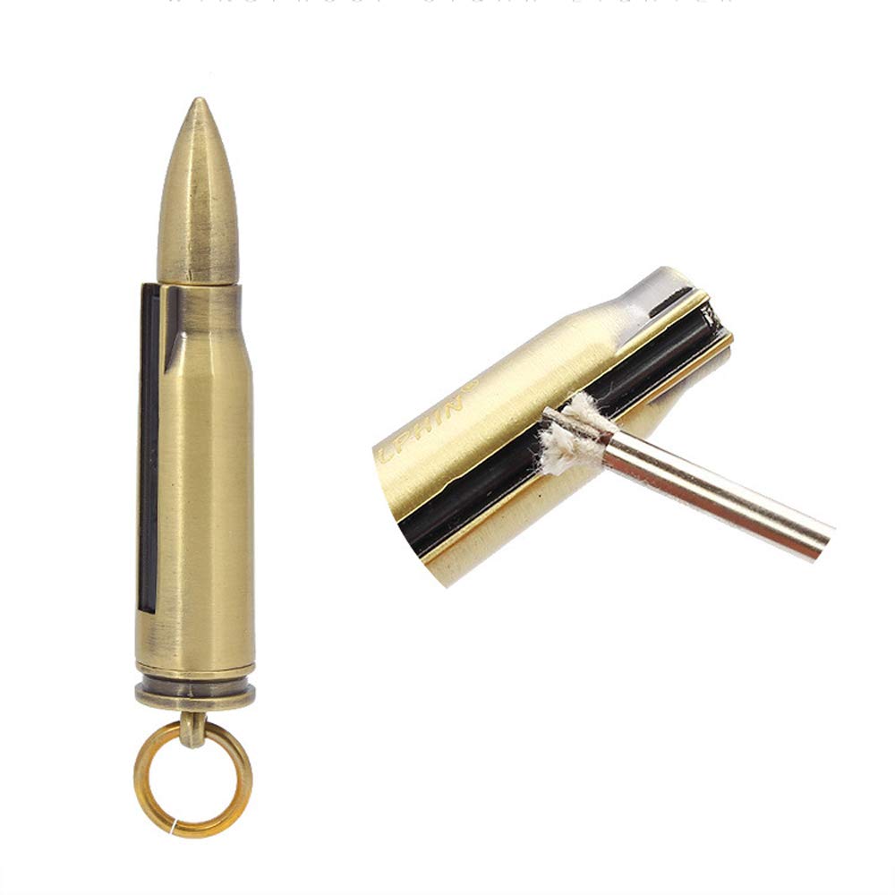 BOLLAER Matchstick Fire Starter, Fire Starter Flint Match Lighter Keychain Outdoor Camping Emergency Survival Gear, Best Gift for Outdoor Sports Enthusiasts