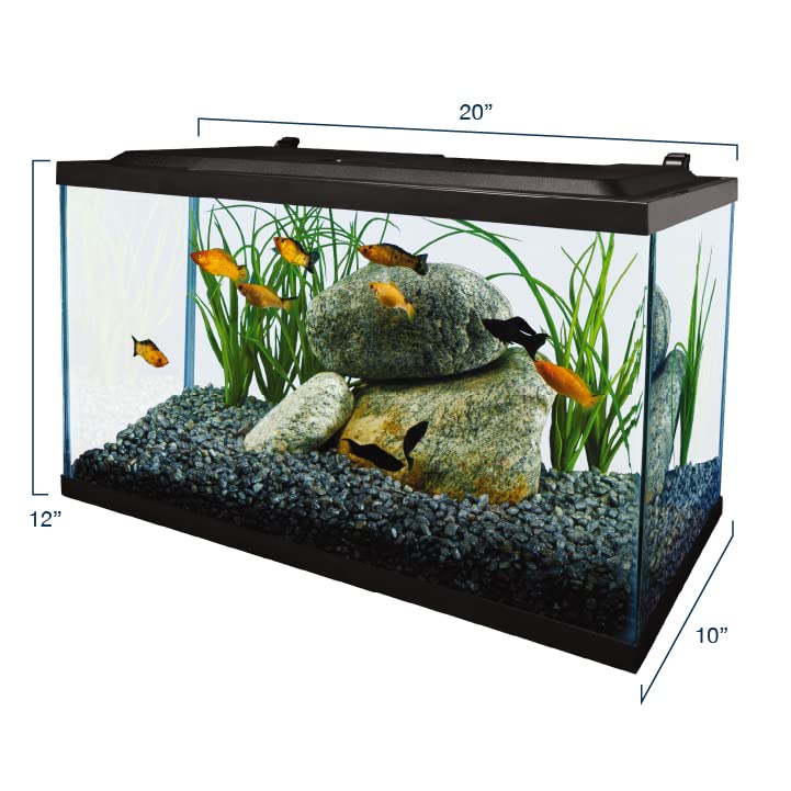 Tetra Aquarium, 10 Gallon, Complete Tropical Fish Tank Kit with LED Lighting for Freshwater Fish