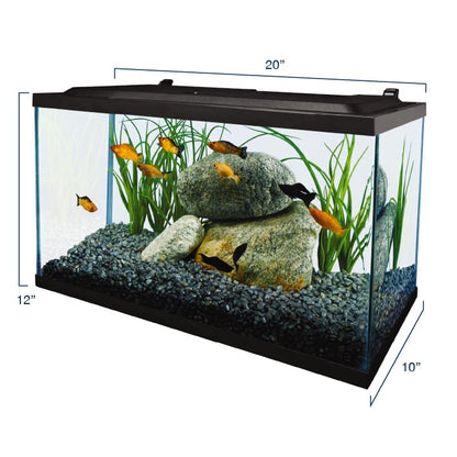 Tetra Aquarium, 10 Gallon, Complete Tropical Fish Tank Kit with LED Lighting for Freshwater Fish