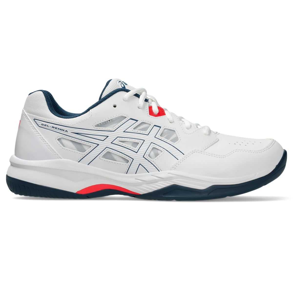 ASICS Men's Gel-RENMA Pickleball Shoes, 13, White/MAKO Blue