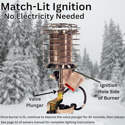 Dura Heat TT-360 Propane(LP) 360 Degree Tank Top Heater, Length: 8.9in, Width: 8.9in, Height: 20.24in,Silver