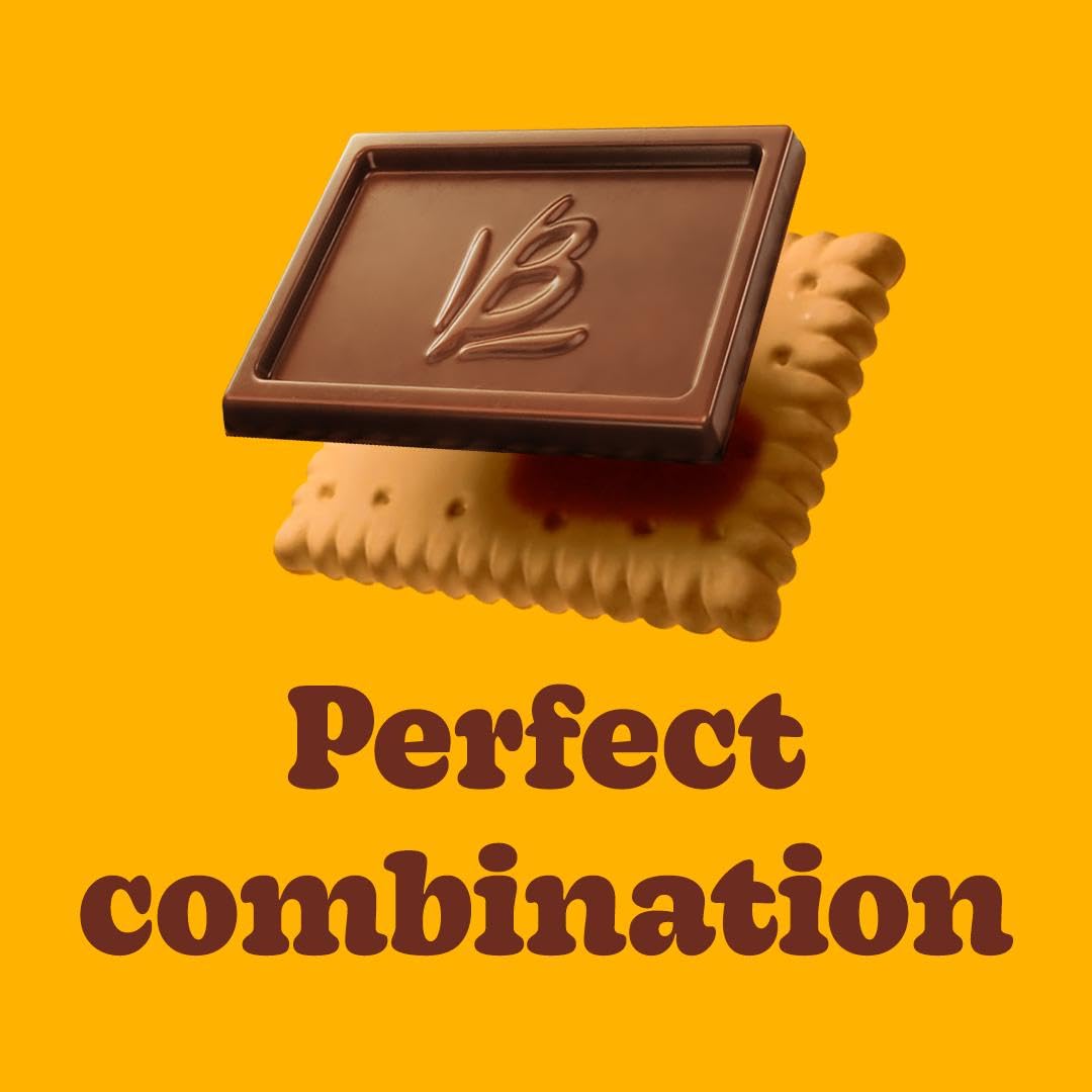 Bauducco Choco Biscuit Cookies, 25.3 oz (Pack of 40) - Crispy & Delicious Chocolate Cookies, Individually Wrapped for Snacks, Dessert & Lunch Boxes - 2 Cookies per Pack