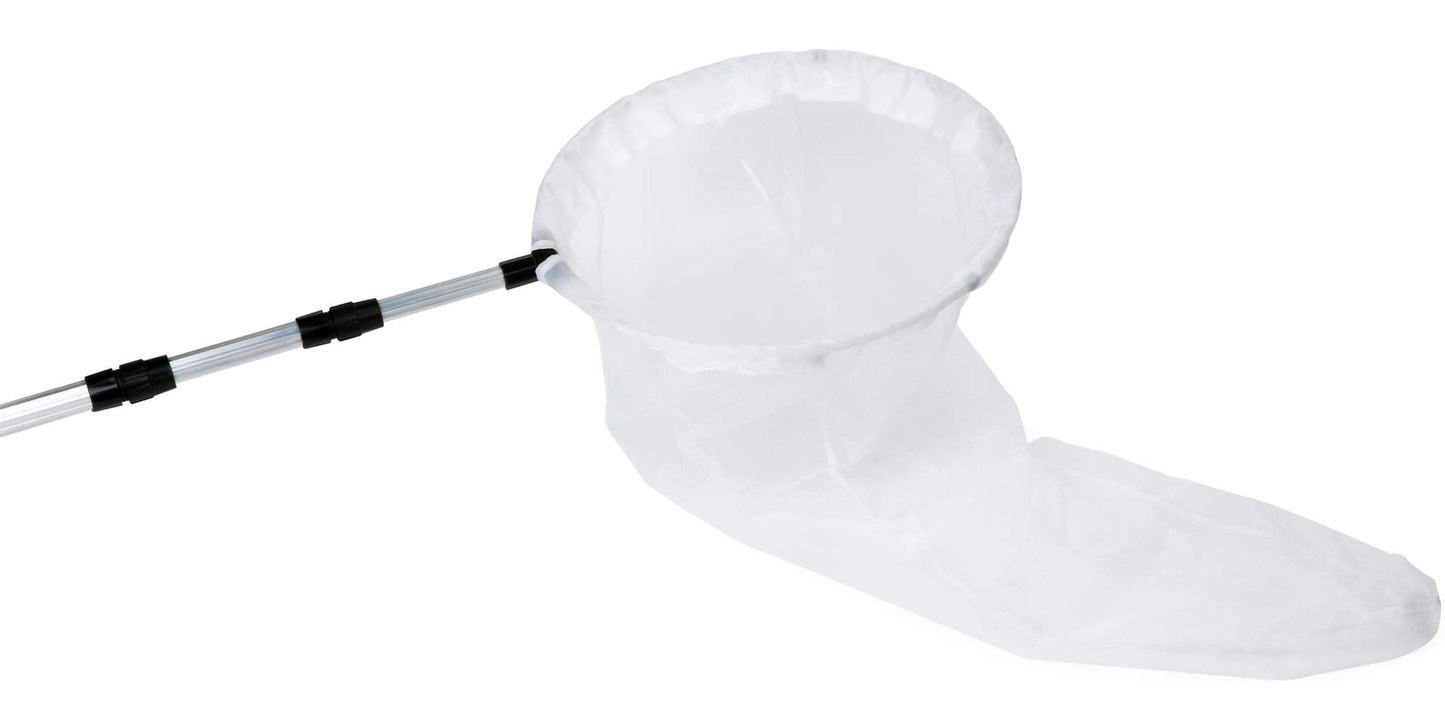 RESTCLOUD Butterfly Net with 16" Ring, 36" Net Depth, Handle Extends to 36 Inches (16" Ring, 36" Handle)