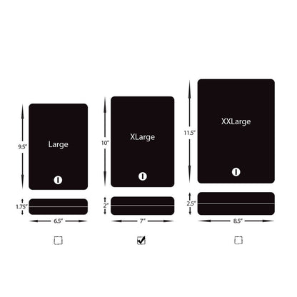 SnapSafe Portable Lock Box for Guns and Valuables, 2 Pack - Includes 2 Lock Boxes (Keyed Alike), 4 Keys, Patented Security Cable - An Ideal Car Gun Safe, TSA Gun Case - XL, Black, 10 x 7 x 2 Inches