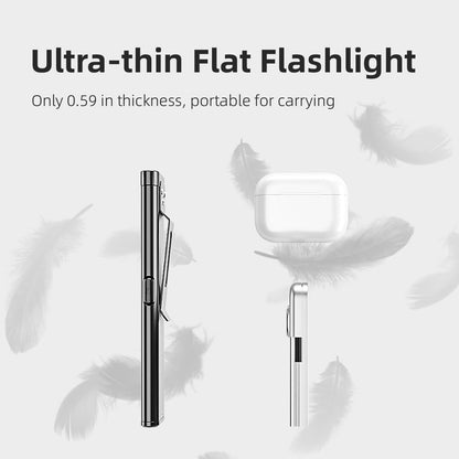 WARSUN Compact Multi-Mode Pocket LED Flashlight - 675LM, USB-C Rechargeable, IPX4, Dual Material, Red/Blue Strobe, for Everyday Carry & Travel