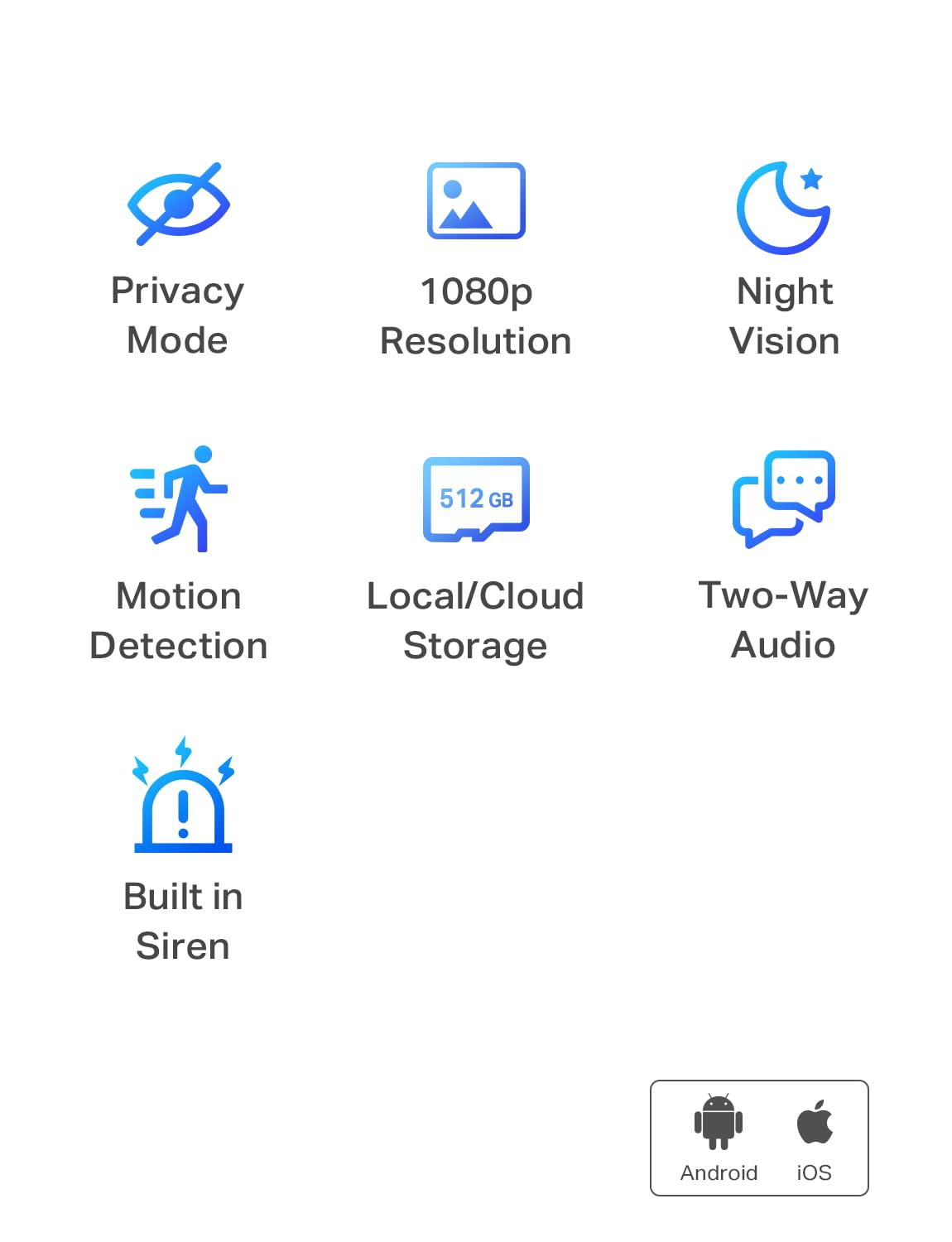 Tapo TP-Link 1080P Indoor Security Camera for Baby Monitor, Dog Camera w/Motion Detection, 2-Way Audio Siren, Night Vision, Cloud & SD Card Storage, Works w/Alexa & Google Home C100