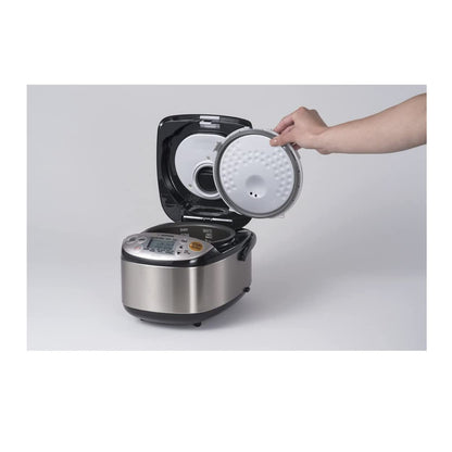 Zojirushi Micom 3-Cup Compact Size, Multiple Settings, Stainless Steel Made, Built-In Retractable Power Cord and Easy to Transport Rice Cooker and Warmer