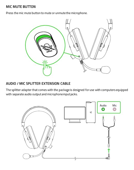 Razer BlackShark V2 X Gaming Headset: 7.1 Surround Sound - 50mm Drivers - Memory Foam Cushion - For PC, PS4, PS5, Switch - 3.5mm Audio Jack - Black