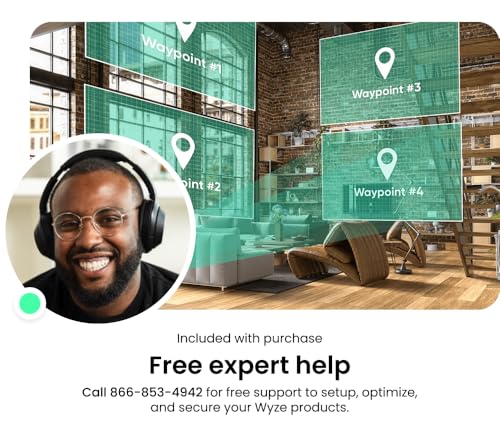 WYZE Floodlight Camera v2, Security Camera Outdoor, 2K HD with Color Night Vision, 2800-Lumen LEDs, 160° Wide View, 105dB Siren, Works with Alexa & Google Assistant, Wired, Free Expert Support