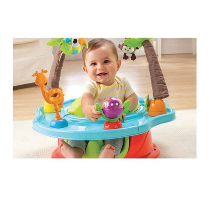Summer by Bright Starts Deluxe SuperSeat, Wild Safari, Fun Baby Seat for Sitting Up, Playtime, and Meals, Ages 4 Months to 4 Years