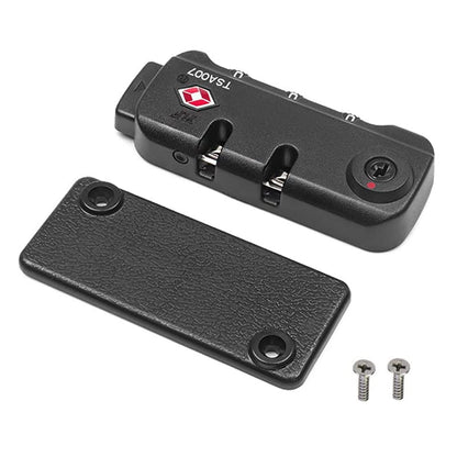 TSA007 Padlock Luggage Travel Lock and 3 Digits Self-Setting A Variety of Different Combinations Luggage Bag Travel Security Code Lock, Black, 2 Pack