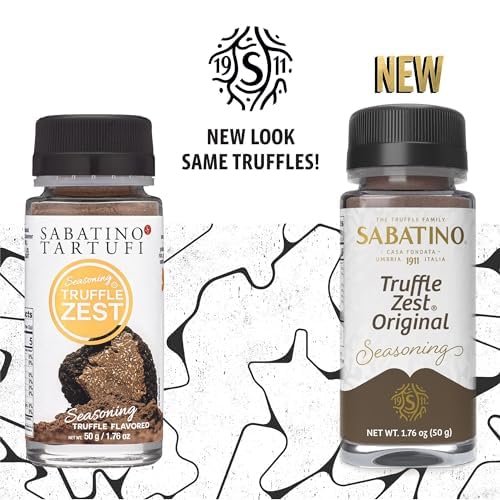 Sabatino Tartufi Truffle Zest Seasoning, The Original All Purpose Gourmet Truffle Powder, Plant Based, Vegan and Vegetarian Friendly, Low Carb, 1.76 oz