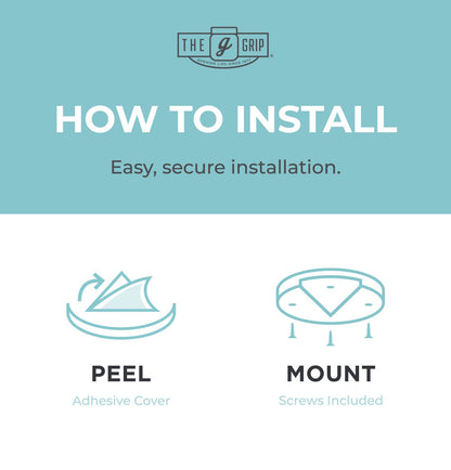 The Grip Jar Opener | Original Under Cabinet Jar Lid & Bottle Opener, Effortless for Weak Hands & Seniors with Arthritis - Made In USA