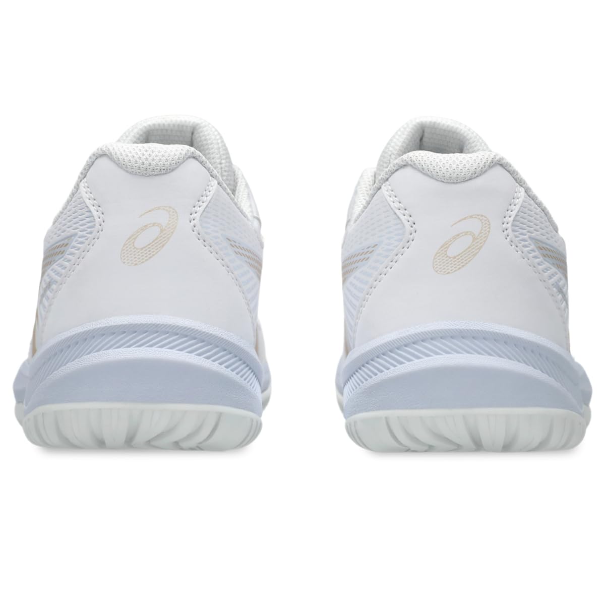 ASICS Women's Upcourt 6 Volleyball Shoes, 9, White/Champagne