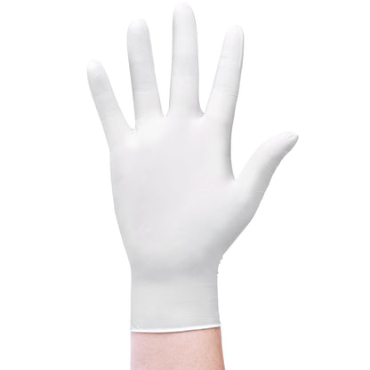 SwiftGrip Disposable Nitrile Exam Gloves, 3-mil, Large, Box of 100, White Nitrile Gloves Disposable Latex Free for Medical, Cleaning, Cooking & Esthetician, Food-Safe, Powder-Free, Non-Sterile