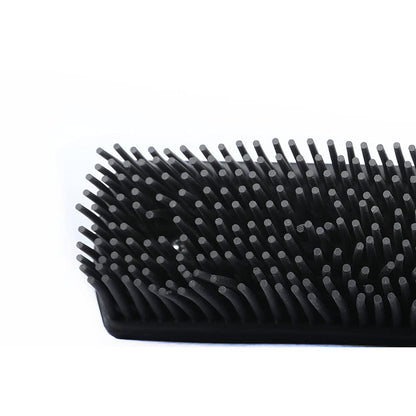 Godiyyer Rubber Pet Hair Removal Brush Lint & Cat Dog Hair Remover Brush Pet Silicone Lint and Debris Remover for Cleaning, Grooming, Home,Black