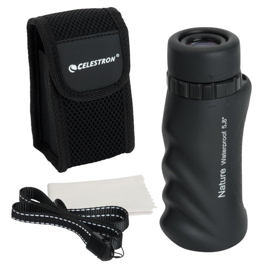 Celestron – Nature 10x25 Monocular – Ideal for Hiking and Wildlife Viewing – Multi-Coated Optics – 25mm Objective Lens – BaK-4 Prism –Twist-Up Eyecup – Waterproof & Fogproof