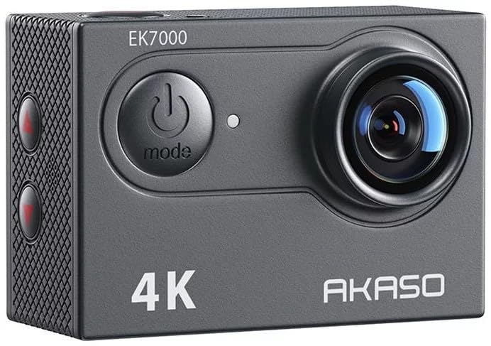 AKASO EK7000 4K30FPS 20MP WiFi Action Camera with EIS Ultra HD 131FT Waterproof Underwater Camera Remote Control 4X Zoom Support External Microphone Black