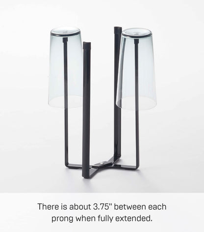 YAMAZAKI home 6785 Kitchen Multi Eco Stand-Multifunctional Plastic Bag Holder, One Size, Black