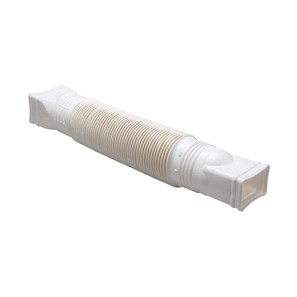 Amerimax White Flexible Downspout Extension Gutter Connector Rainwater Drainage