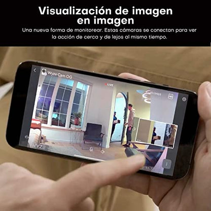 Wyze Cam OG Indoor/Outdoor 1080p Wi-Fi Smart Home Security Camera with Color Night Vision, Built-in Spotlight, Motion Detection, 2-Way Audio, Compatible with Alexa & Google, White, Free Expert Setup